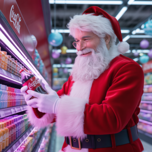 FutureBridge_Coca-Cola Santa branding It standardized Santa in the popular imagination. Not through a memo. Through behavioral engineering.