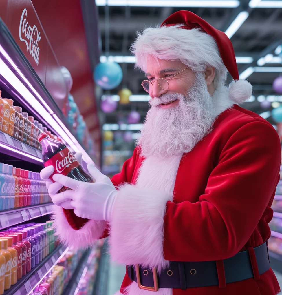 FutureBridge_Coca-Cola Santa branding It standardized Santa in the popular imagination. Not through a memo. Through behavioral engineering.