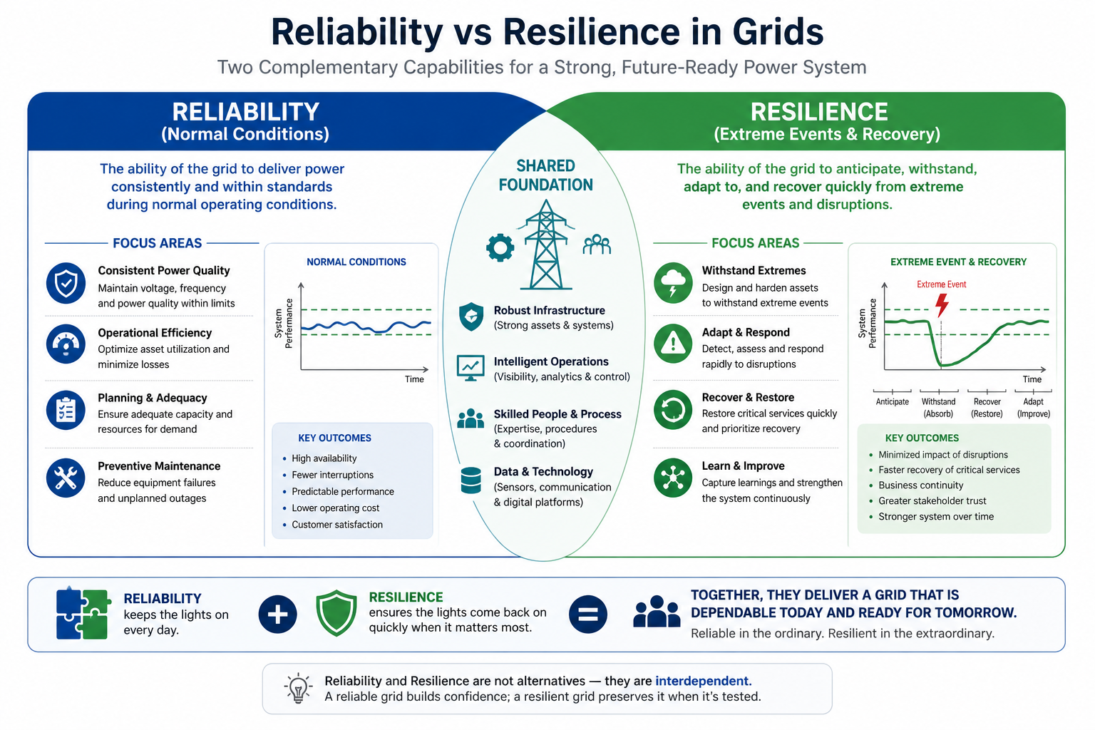Grid reliability and resilience visual